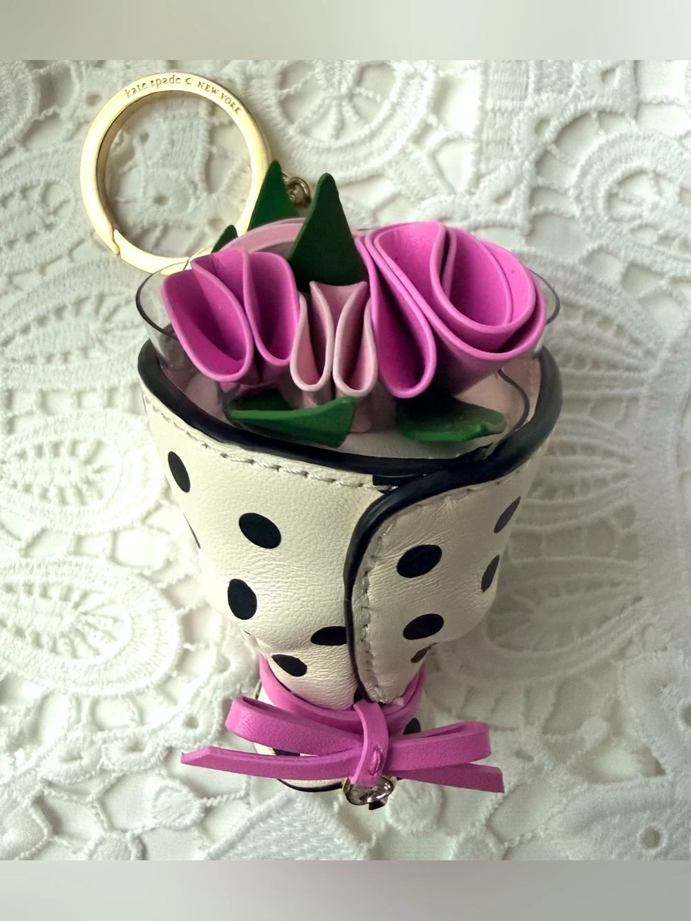 Kate Spade Flora Flower Bouquet Bag Charm